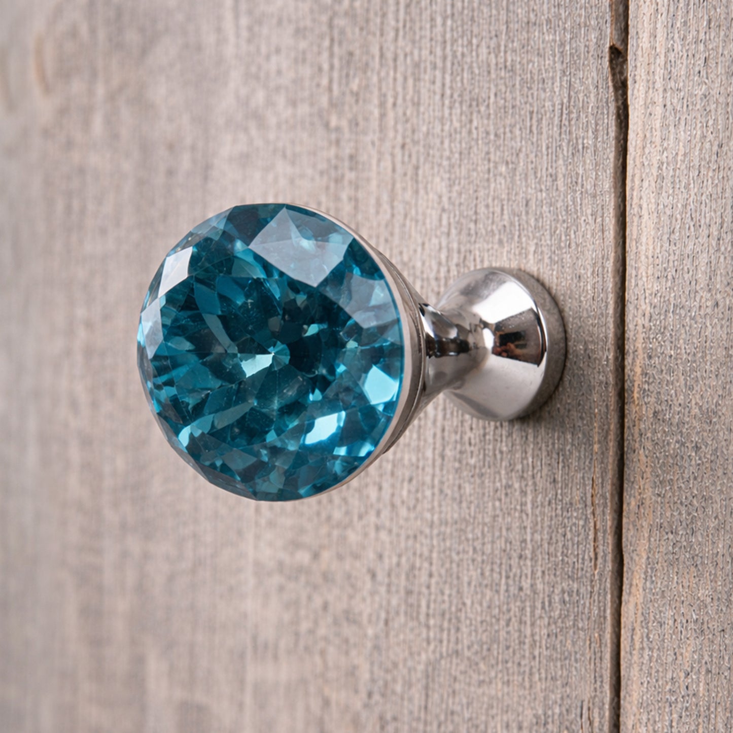 Blue Crystal Drawer Pulls (Set of 2) | Shabby Chic Cabinet Knob