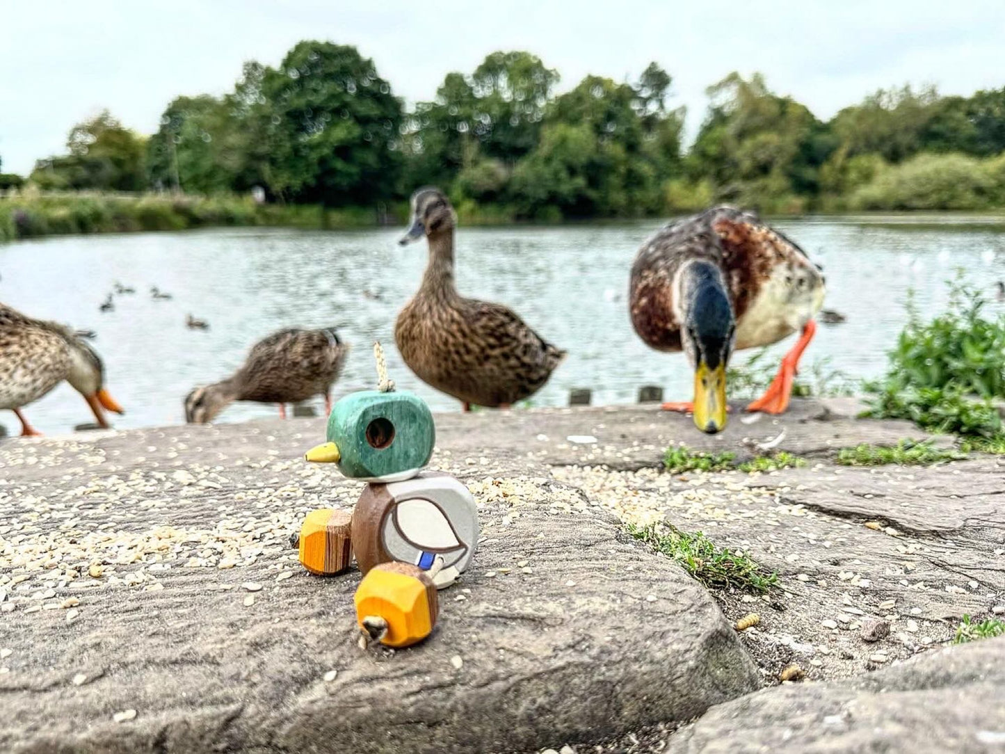 Danny the Duck in Oak | Handmade Wooden Robot Toy | UKCA CE Tested Age: 3+
