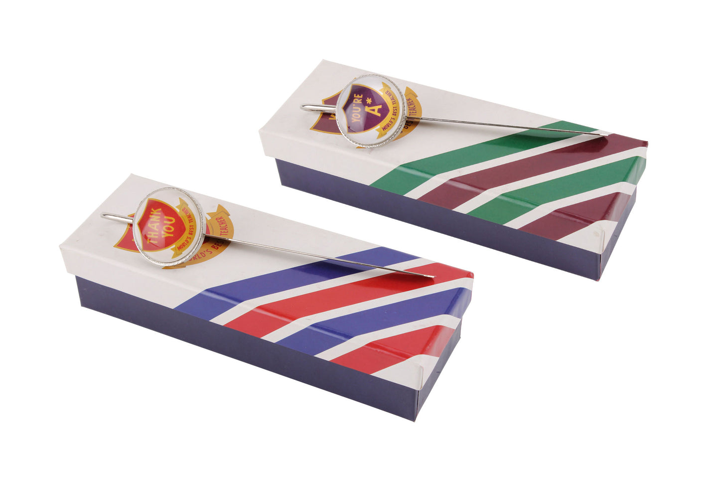 1 x World's Best Teacher Bookmarks with Gift Box - Design Will be Selected at Random