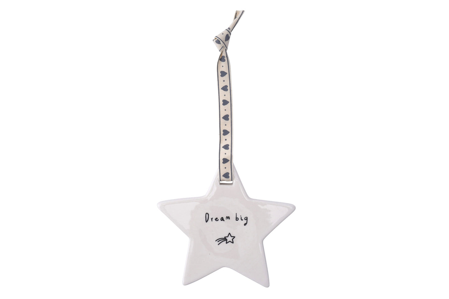 Send With Love Ceramic 'Dream Big' Hanging Star