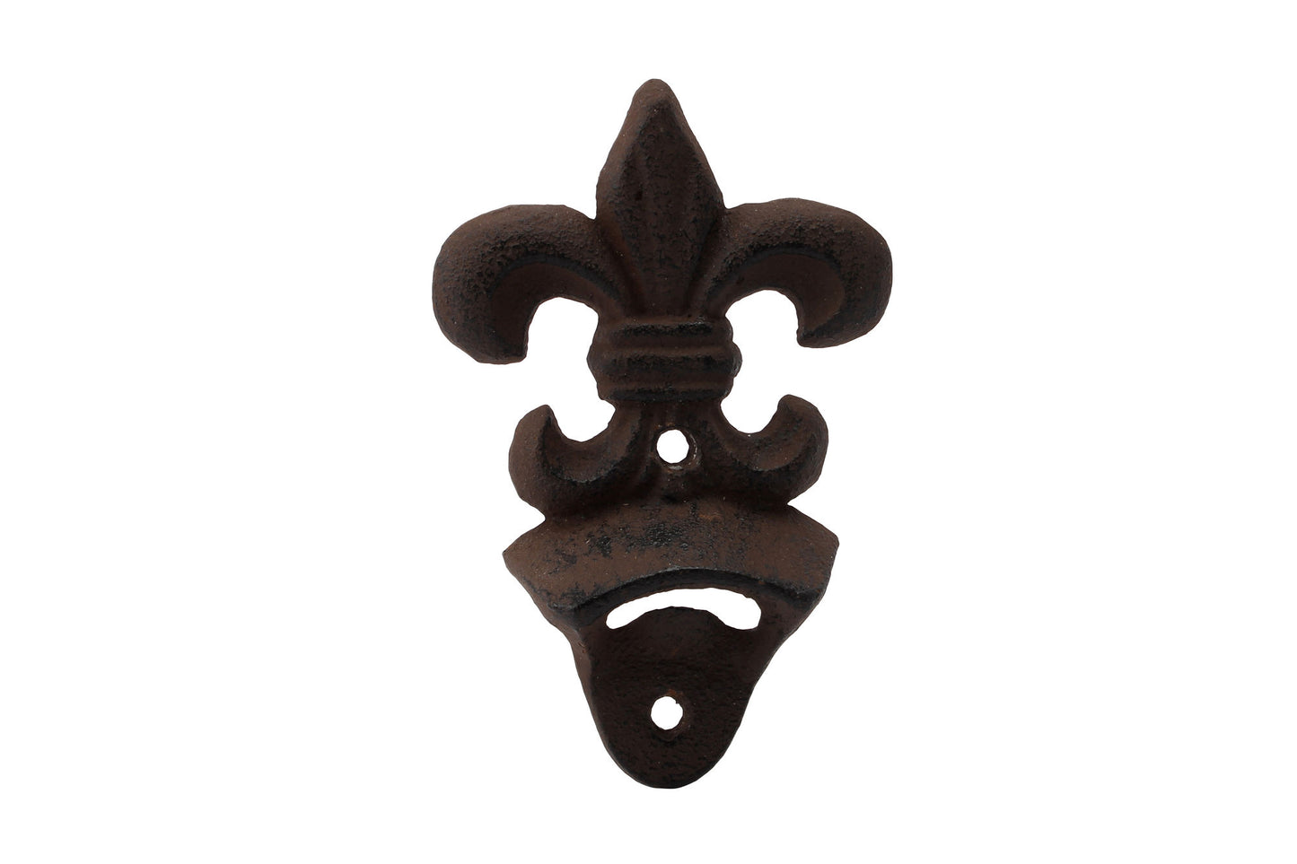 Traditional Fleur De Lis Style Cast Iron Beer and Cider Bottle Cap Opener