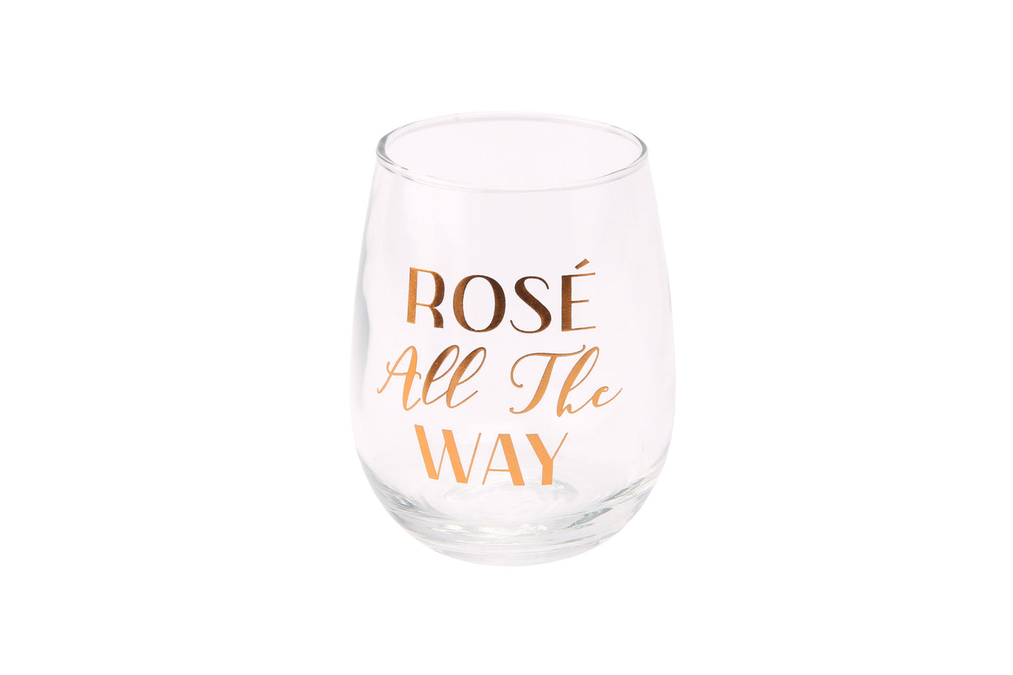 Glass Tumbler 'Rose All The Way'