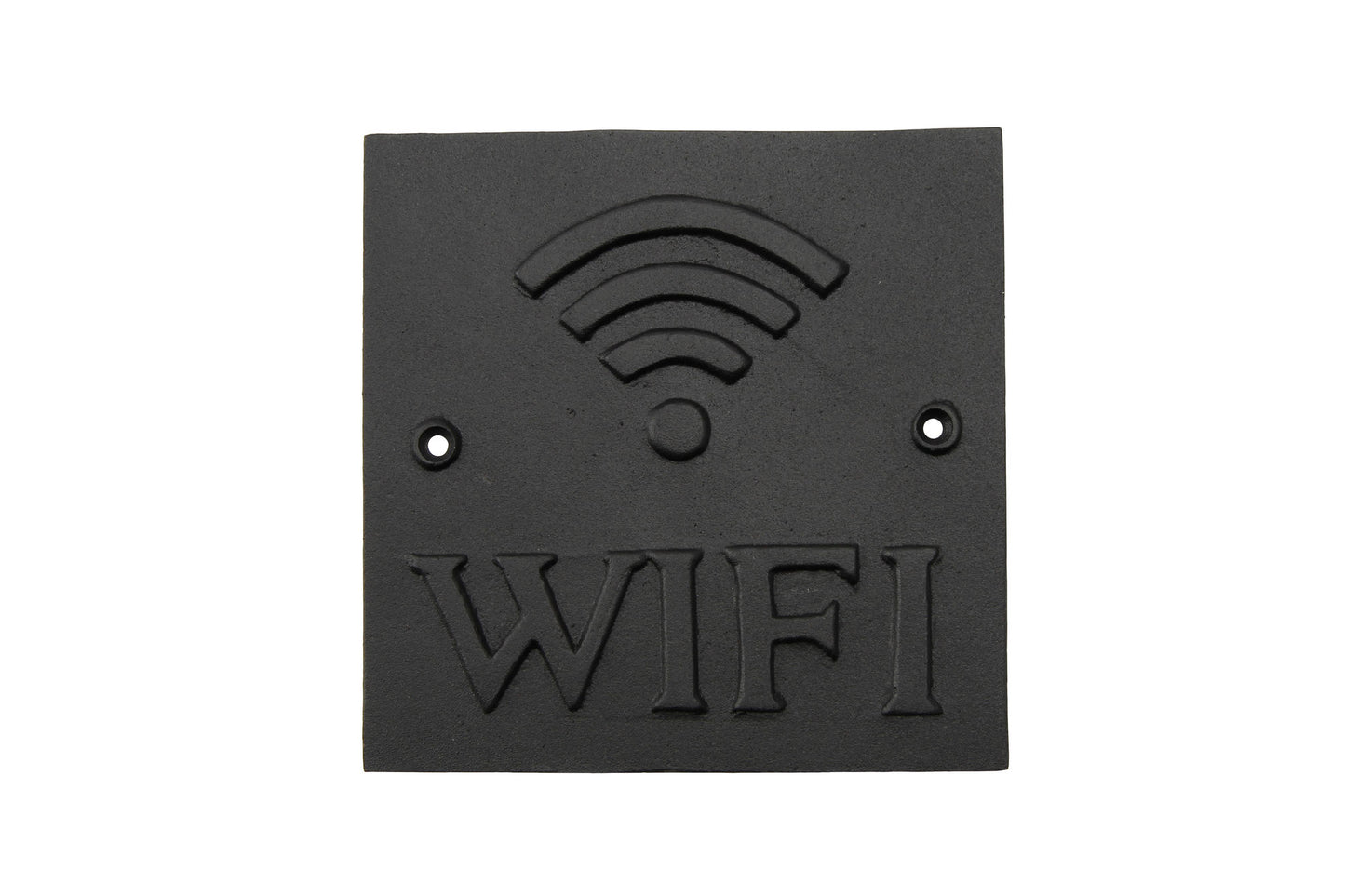 Cast Iron WiFi Wall Sign