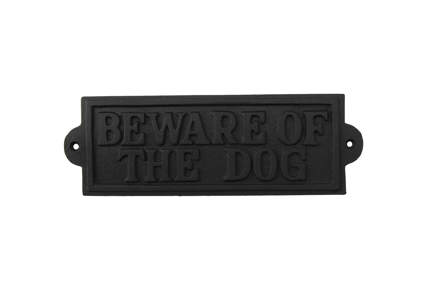 Cast Iron 'Beware of the Dog' Wall Mountable Sign