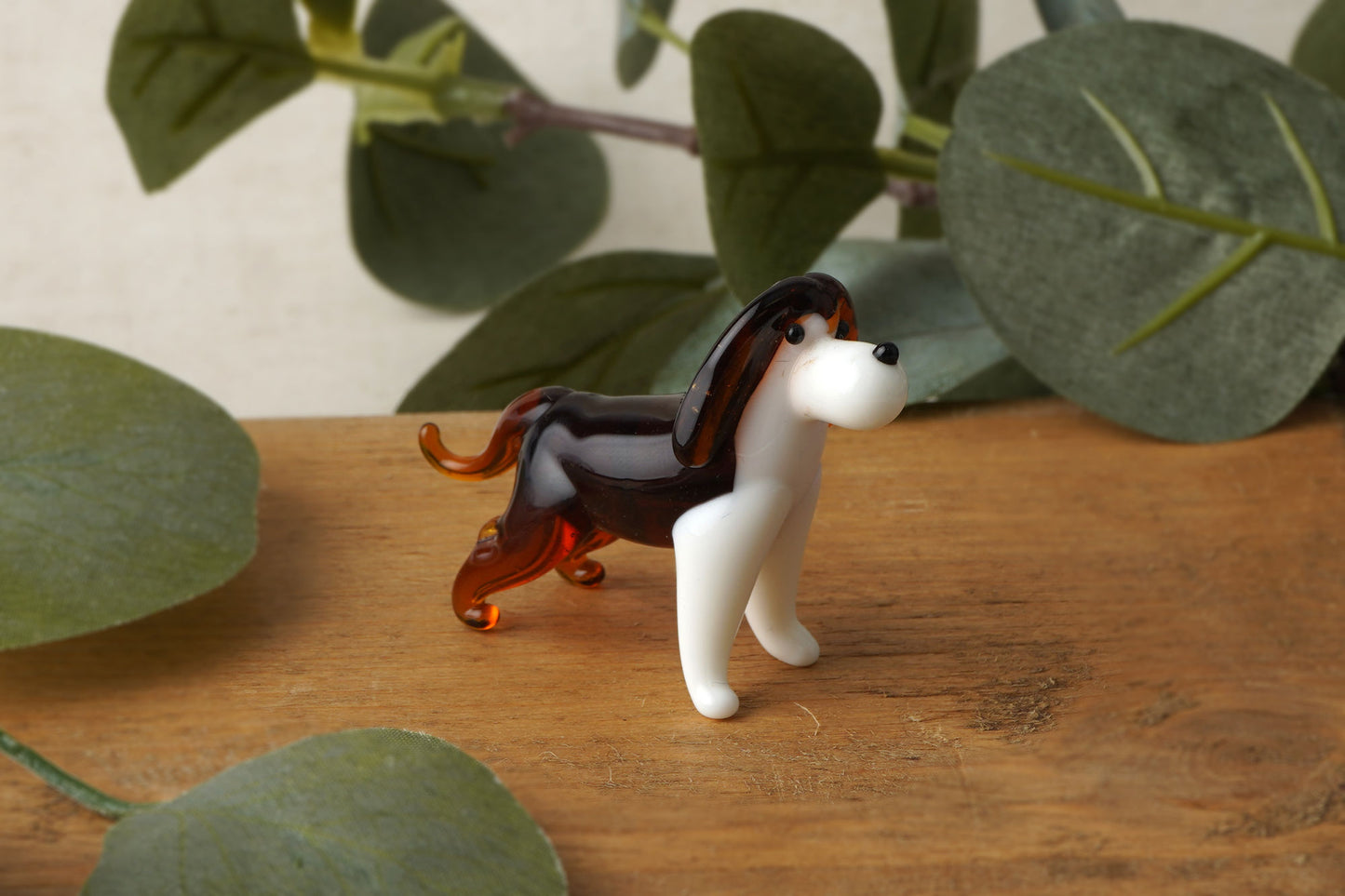 Glass Beagle Ornament in Gift Box