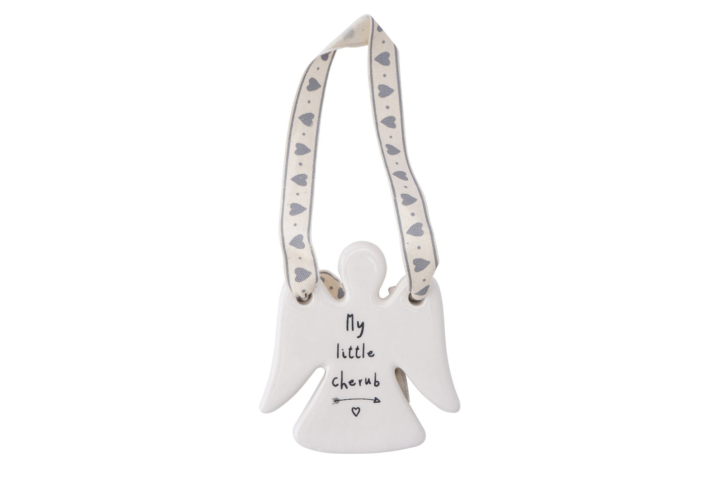 My Little Cherub Slogan Hanging Angel Ornament • Loved Ones • Ceramic • Keepsake Gift • Gift for Home
