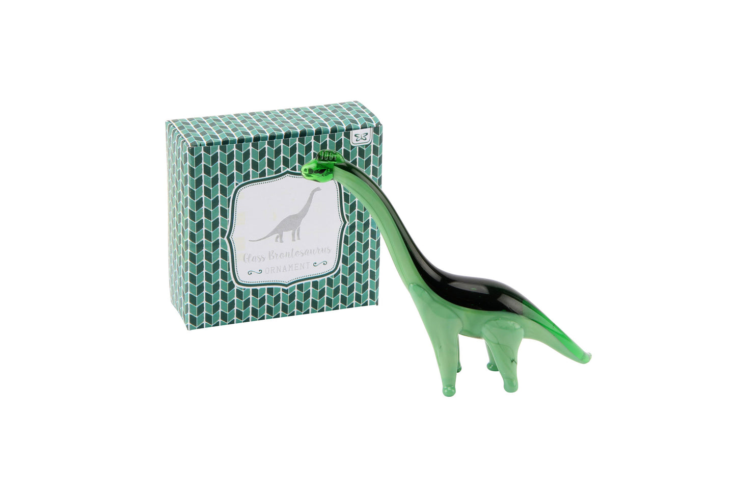 Glass Brontosaurus Dinosaur • Gift Boxed • Decoration • Ornament • Collectable • Gift For Home