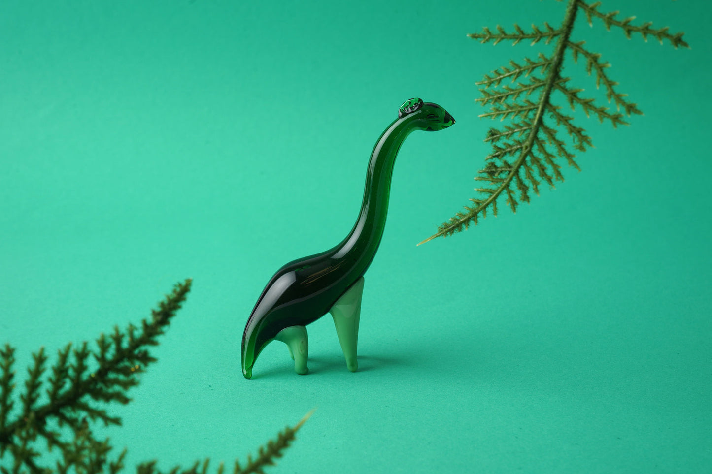 Glass Brontosaurus Dinosaur • Gift Boxed • Decoration • Ornament • Collectable • Gift For Home