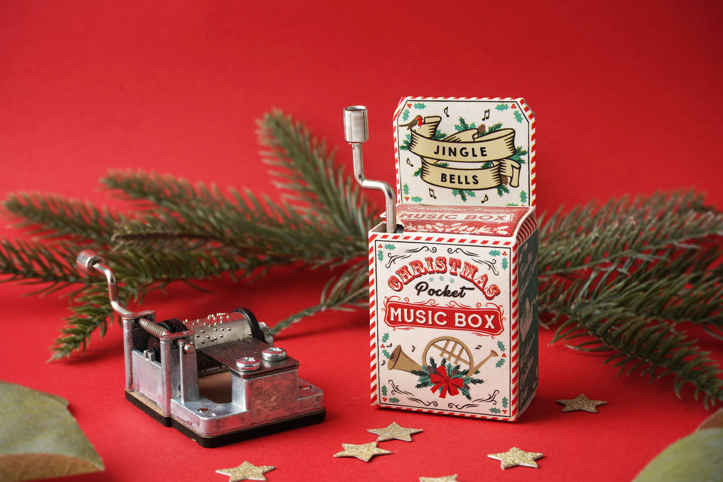 Wind Up Christmas Music Box 'Jingle Bells' | Retro | Gift For Christmas