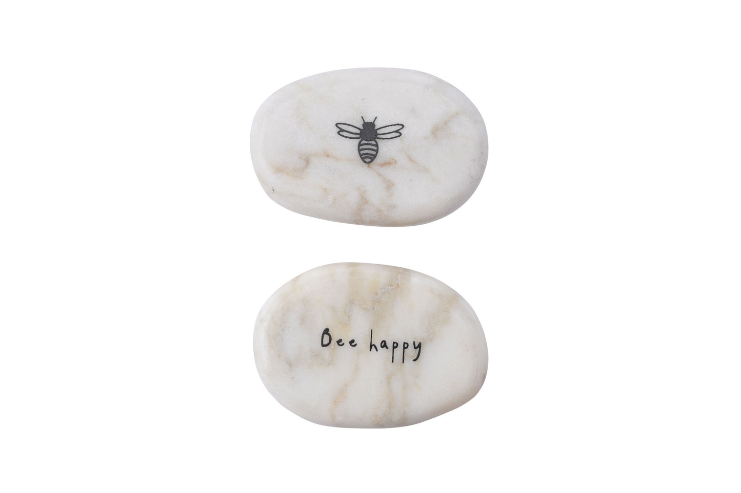 'Bee Happy' Sentiment Pebble
