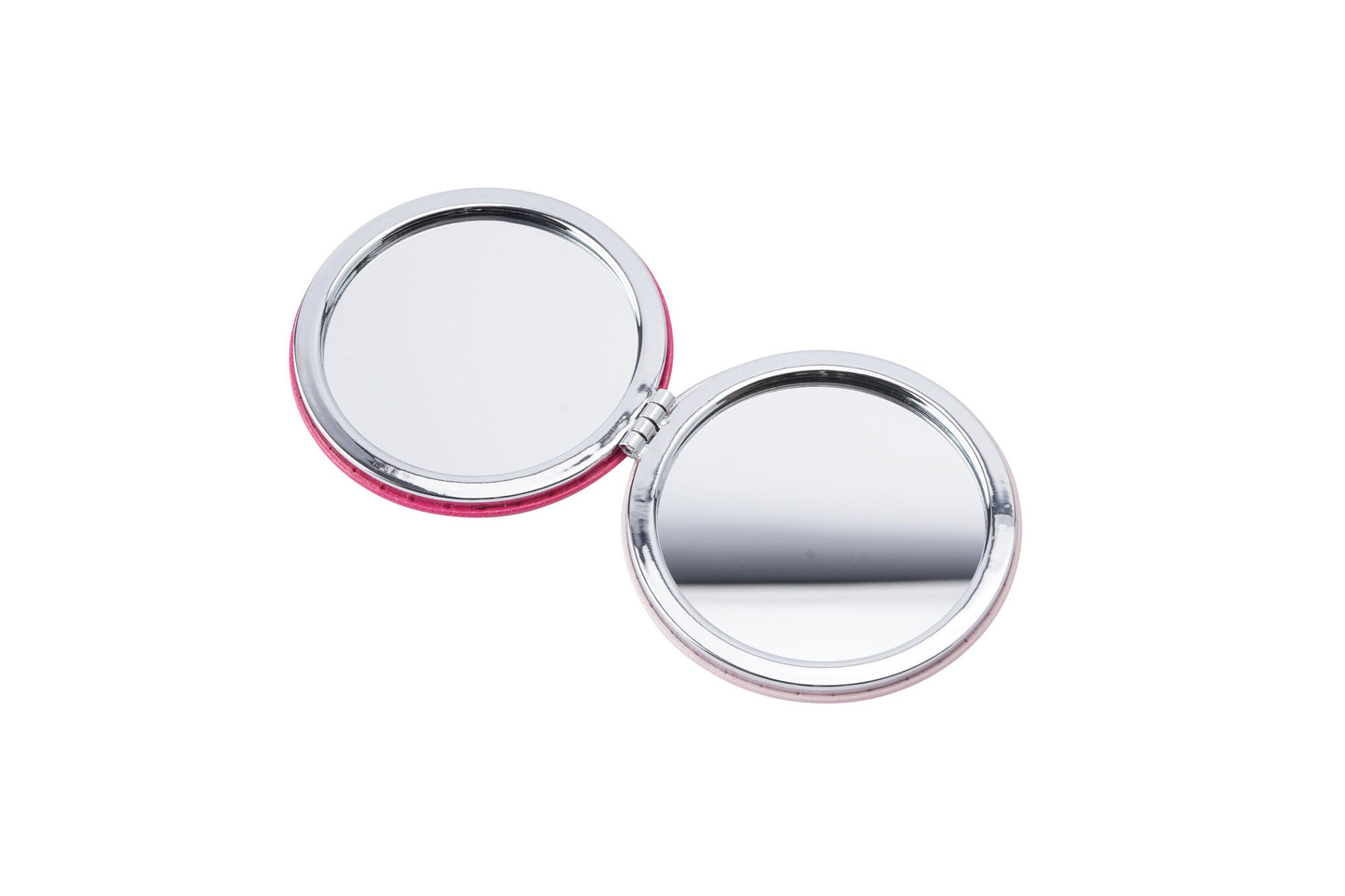 Pink Ladies Glass Compact Mirror 1X/2X Magnification Flip Case with Sassy Message | Travel Friendly Handbag Makeup Touch up Mirror