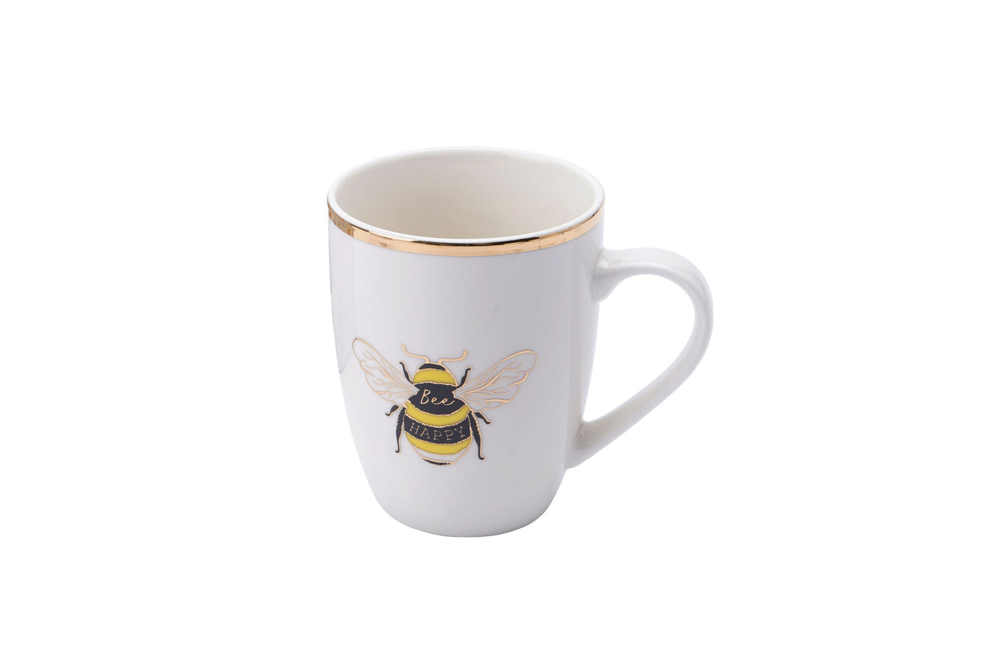 Beekeeper 'Bee Happy' Porcelain Mug with Gift Box | Artisan Coffee & Tea Cup | Ideal Gift