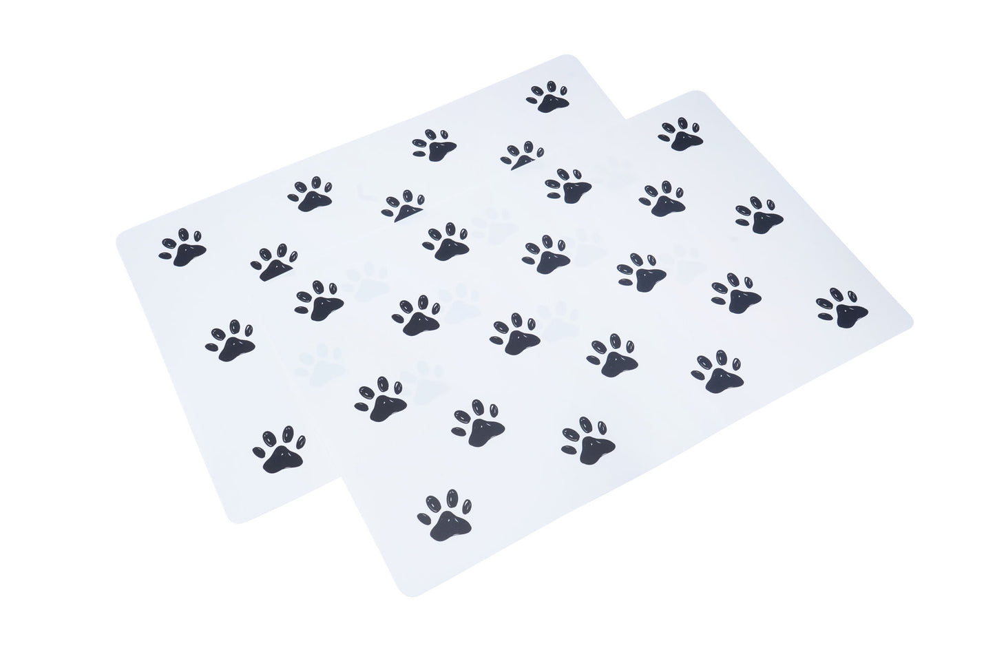 Woofs & Whiskers Dog Food and Water Mat | Pack of 2
