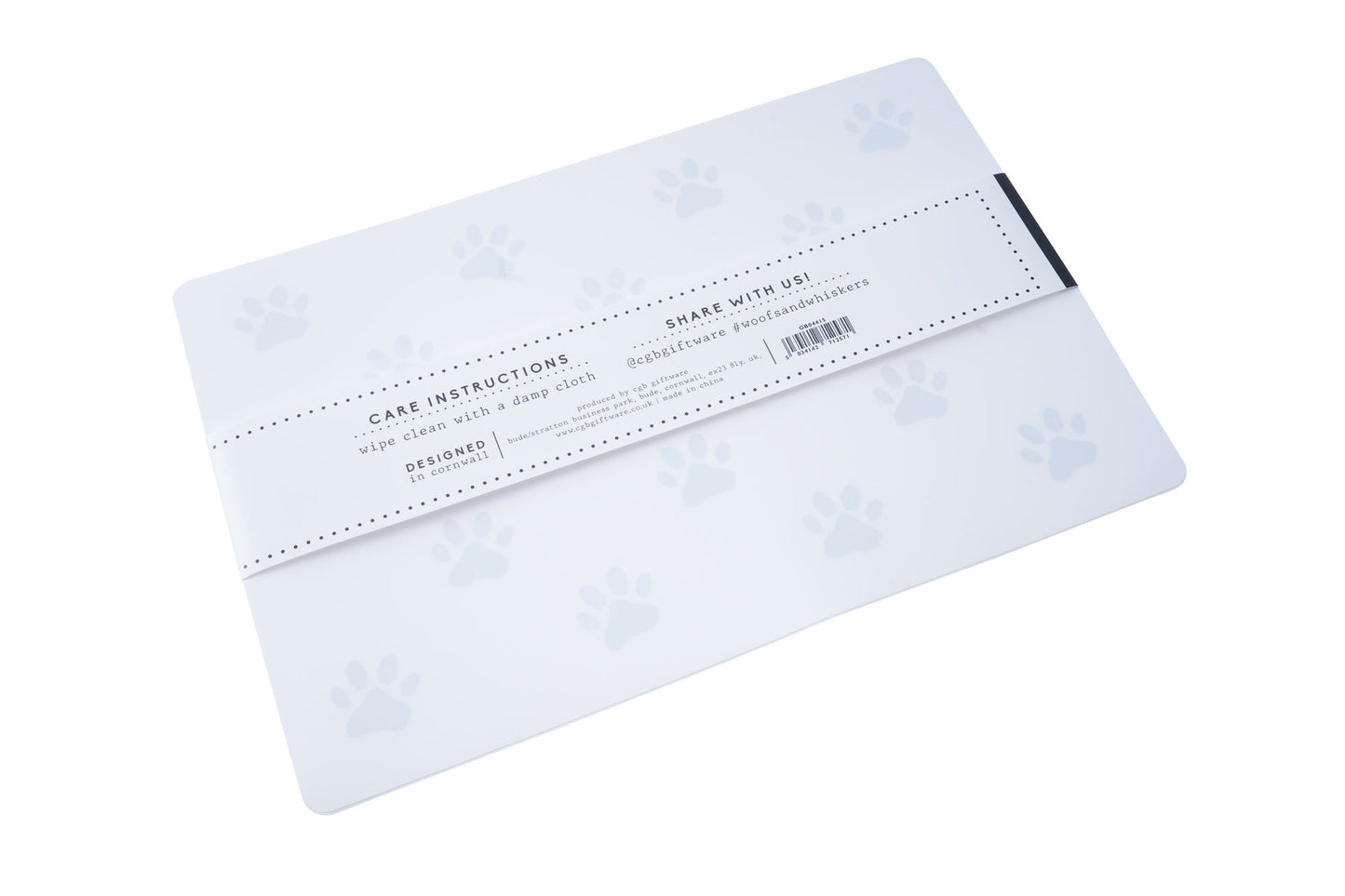 Woofs & Whiskers Dog Food and Water Mat | Pack of 2