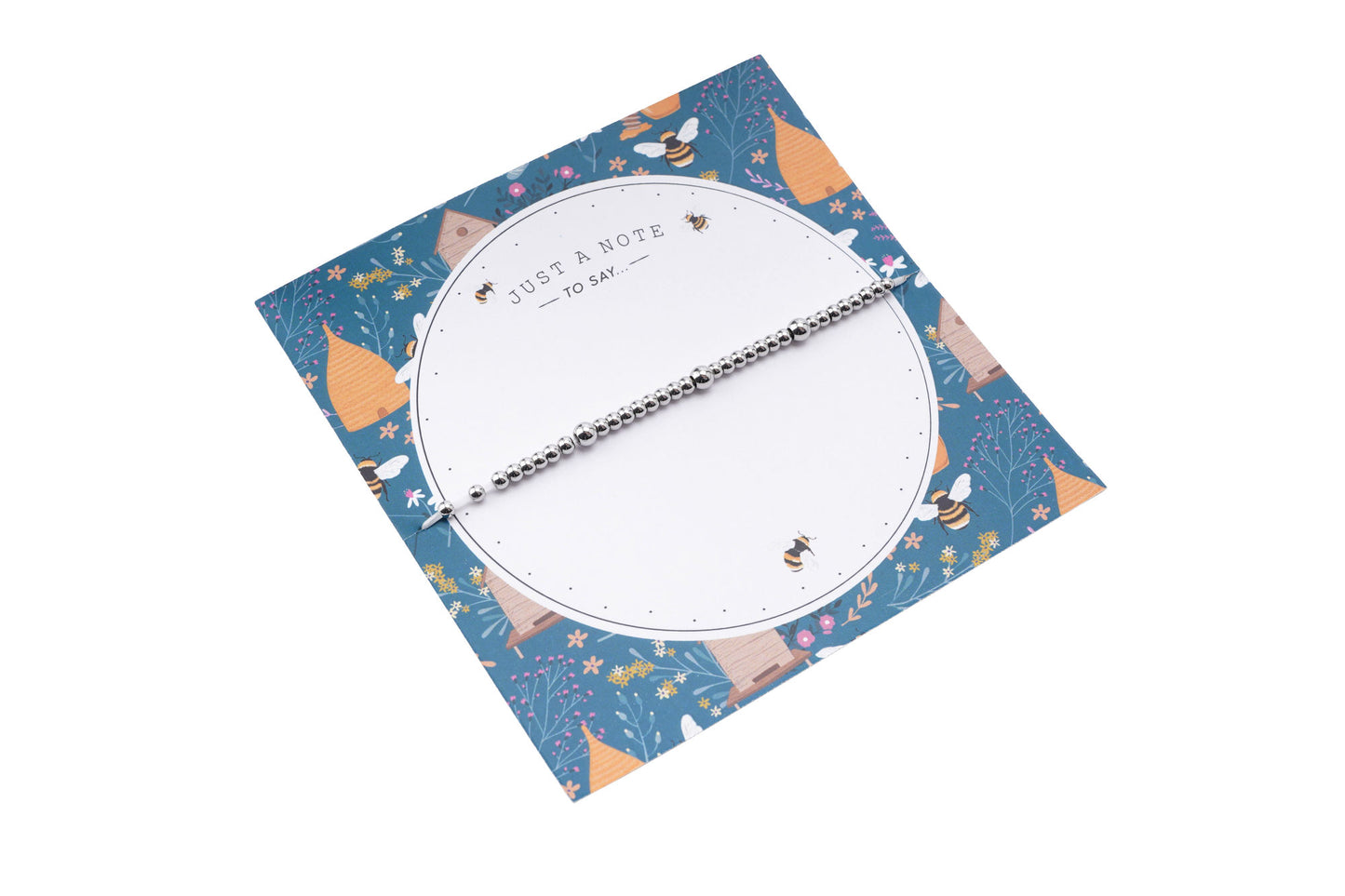 Bee 'Bee Happy' Bee Charm Keepsake Bracelet With Gift Writing Letter Card | Ladies | Girls | Gift