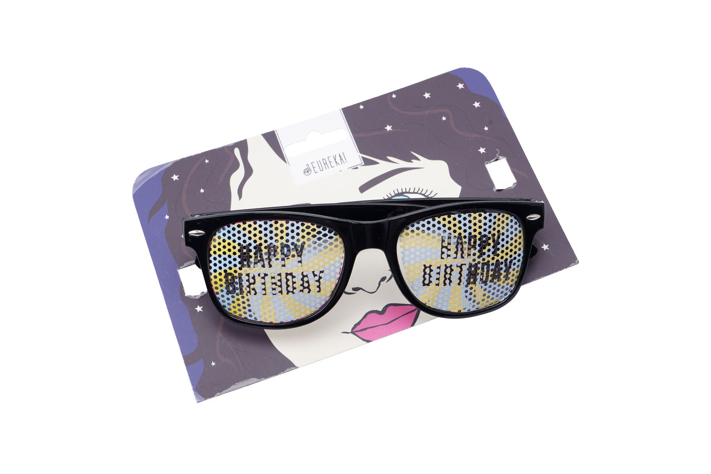 Eureka 'Happy Birthday' Swirl Glasses