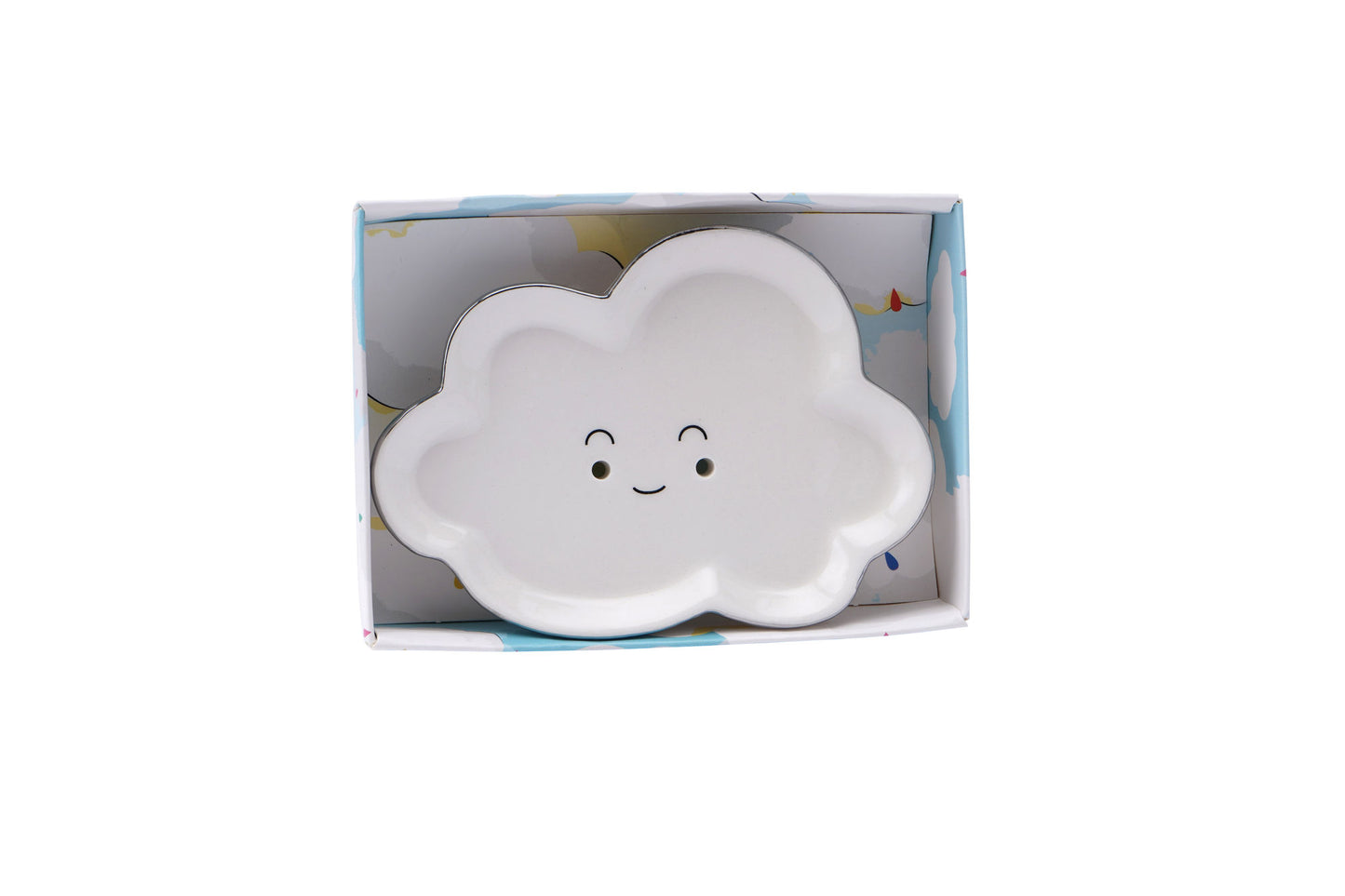 White Cloud Ceramic Soap Dish
