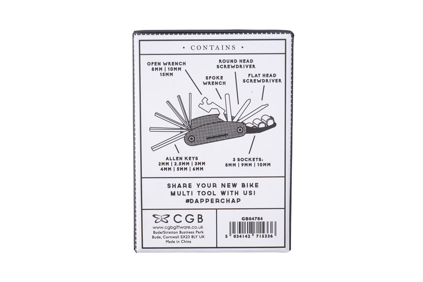 Portable and Travel Friendly 15-in-1 Bike Repair Maintenance Multi Tool Kit