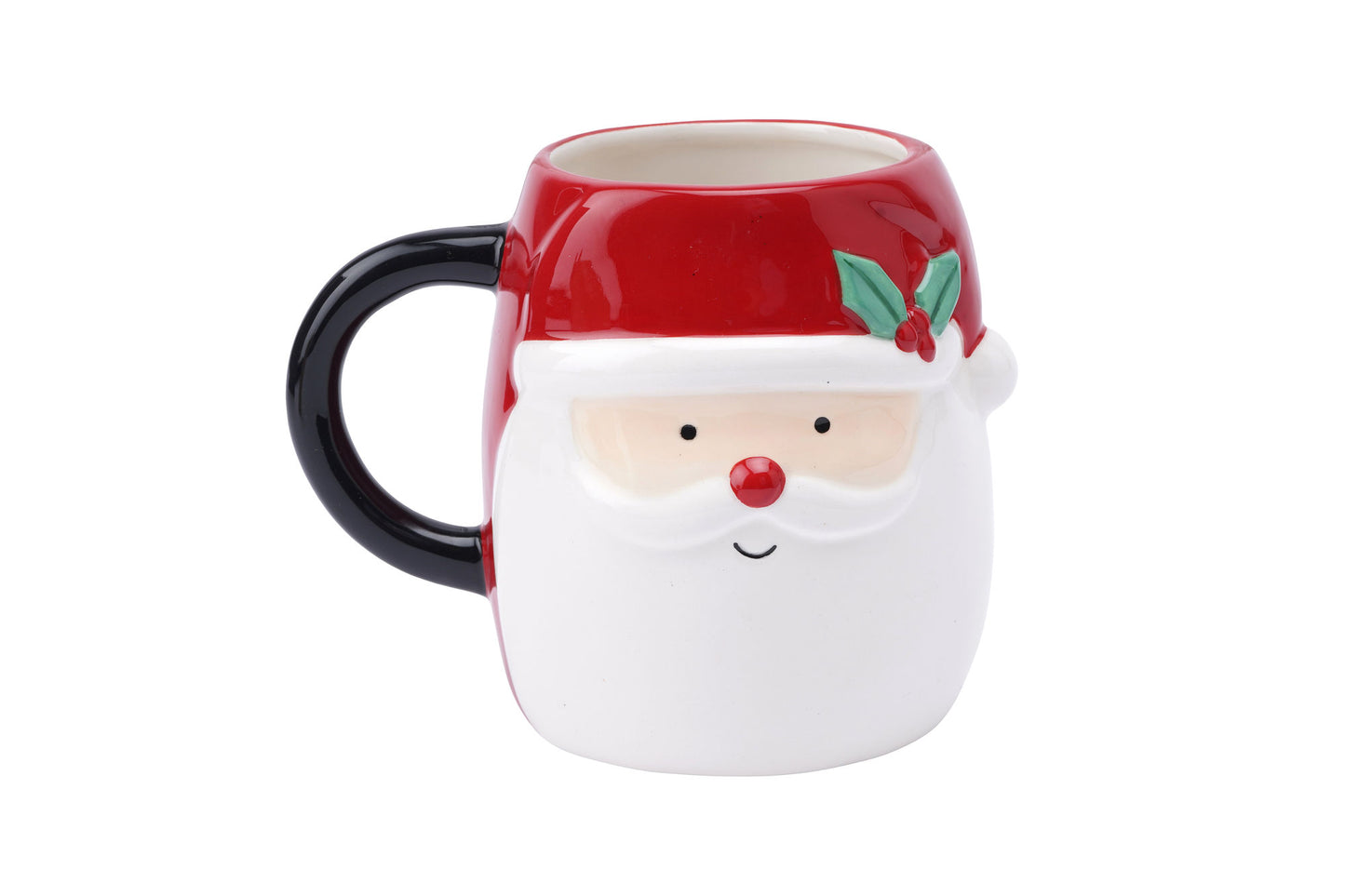 Novelty Santa Snack Cookie and Biscuit Mug Gift Boxed | Artisan Coffee & Tea Cup | Ideal Gift