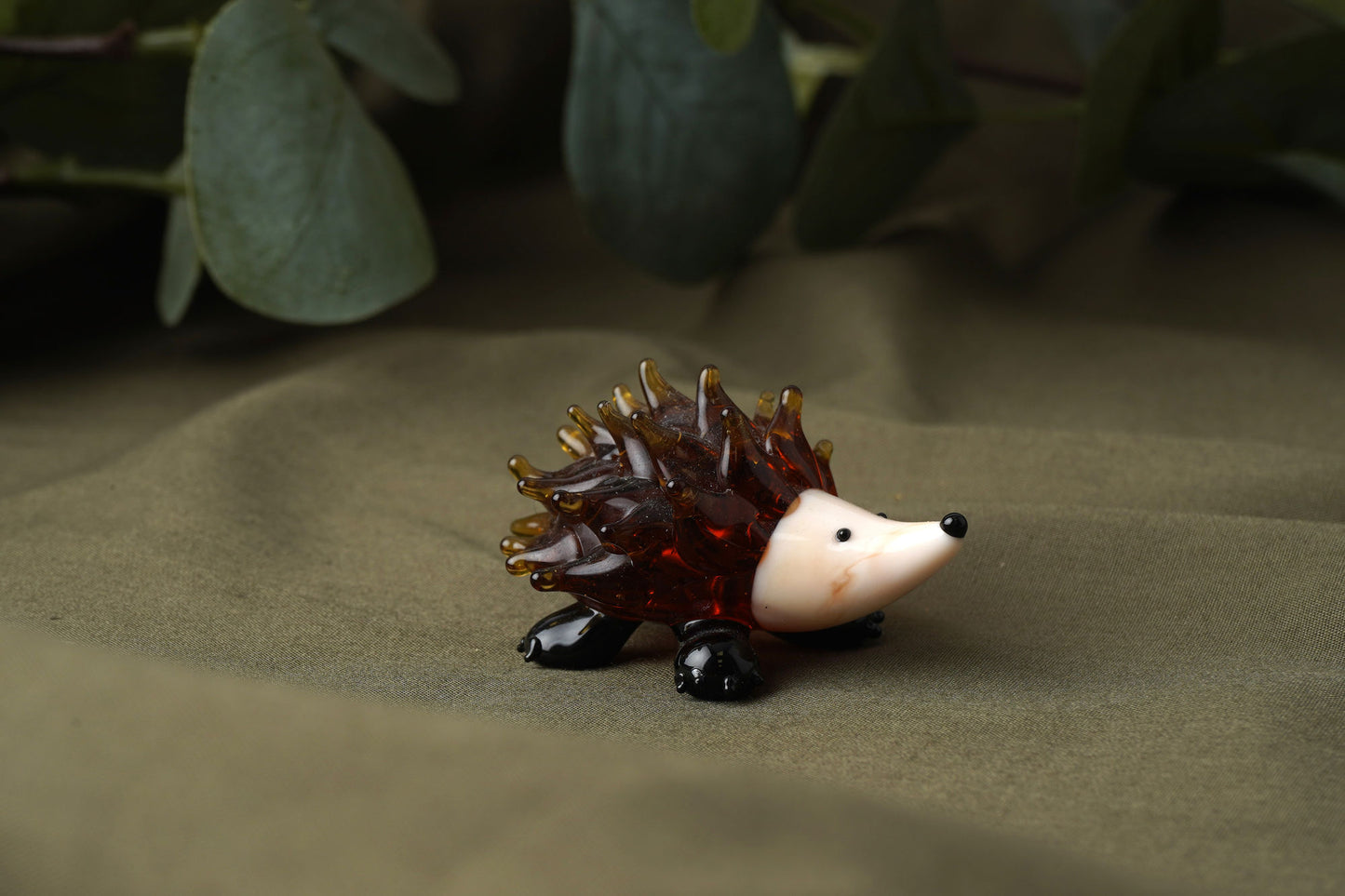 Glass Hedgehog Ornament In Gift Box • Decoration • Ornament • Collectable • Gift For Home • Home Decor