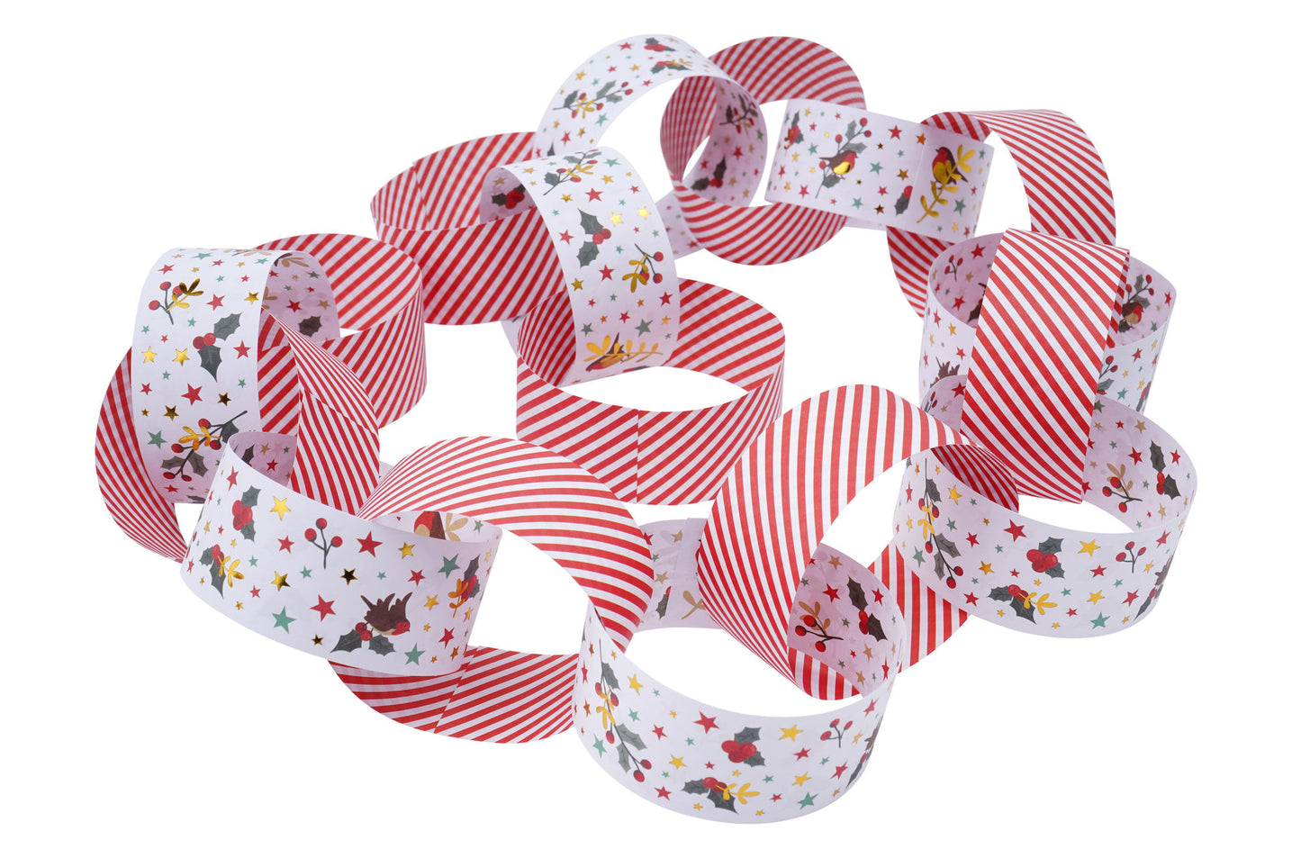 Christmas Deck The Halls Pack of 100 Paper Chains