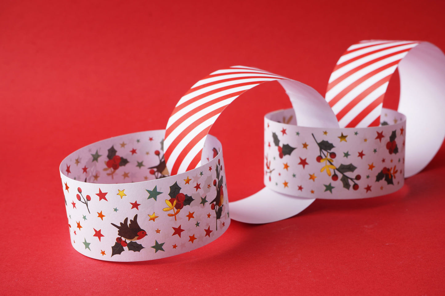 Christmas Deck The Halls Pack of 100 Paper Chains
