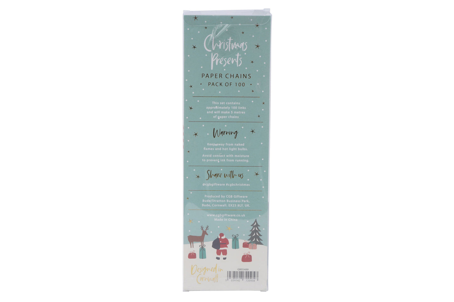 Pack of 100 Christmas Present Scene Paper Chains