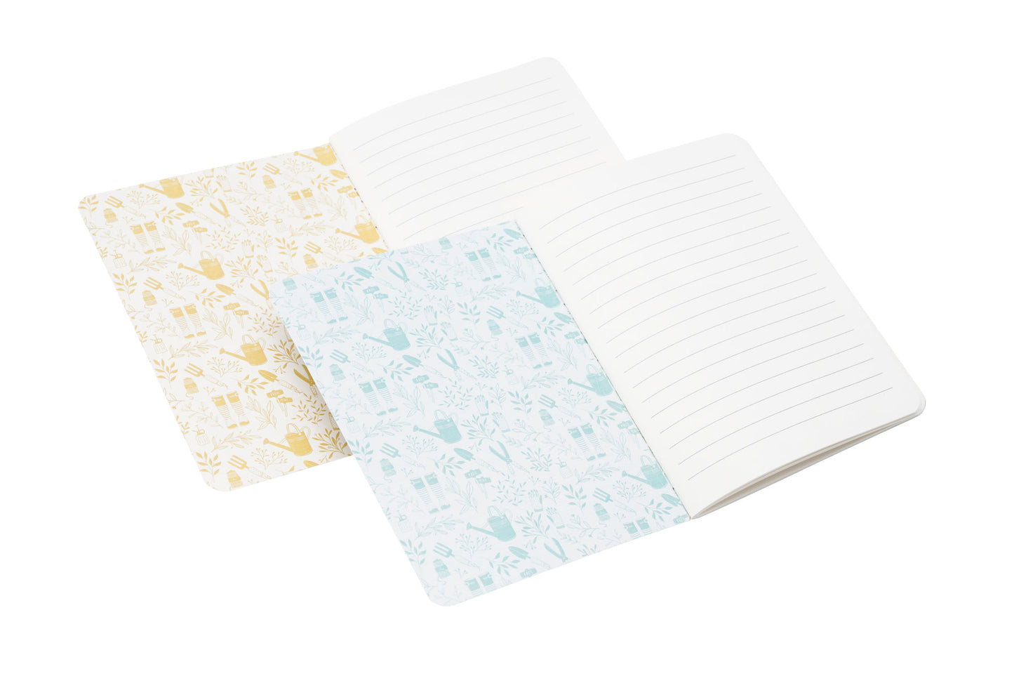Set of 2 | A6 Lined Paper Notebooks with Gardening and House Plant Illustration and Gift Wrap