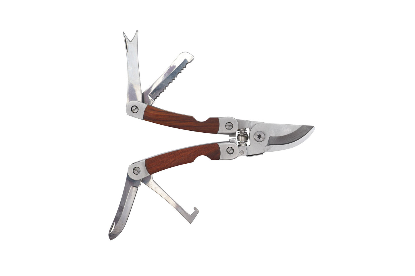 5-in-1 Garden Multi Tool In Gift Box with Wooden Handle | Personalisation Available | Gardeners Gift | Gifts for Home and Him & Her