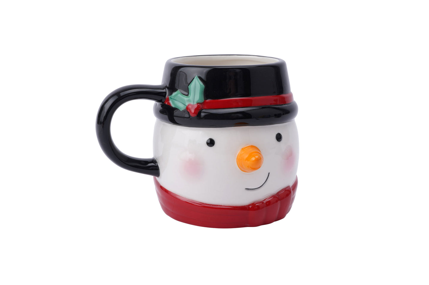 Christmas Snowman Snack Cookie and Biscuit Mug Gift Boxed | Artisan Coffee & Tea Cup | Ideal Gift
