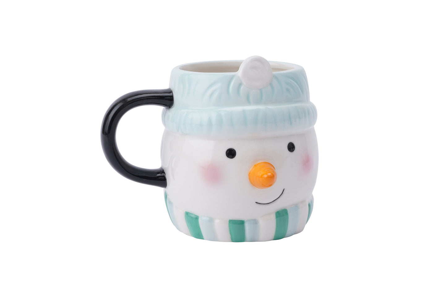 Christmas Jolly Snowman Snack Cookie and Biscuit Mug Gift Boxed | Artisan Coffee & Tea Cup | Ideal Gift