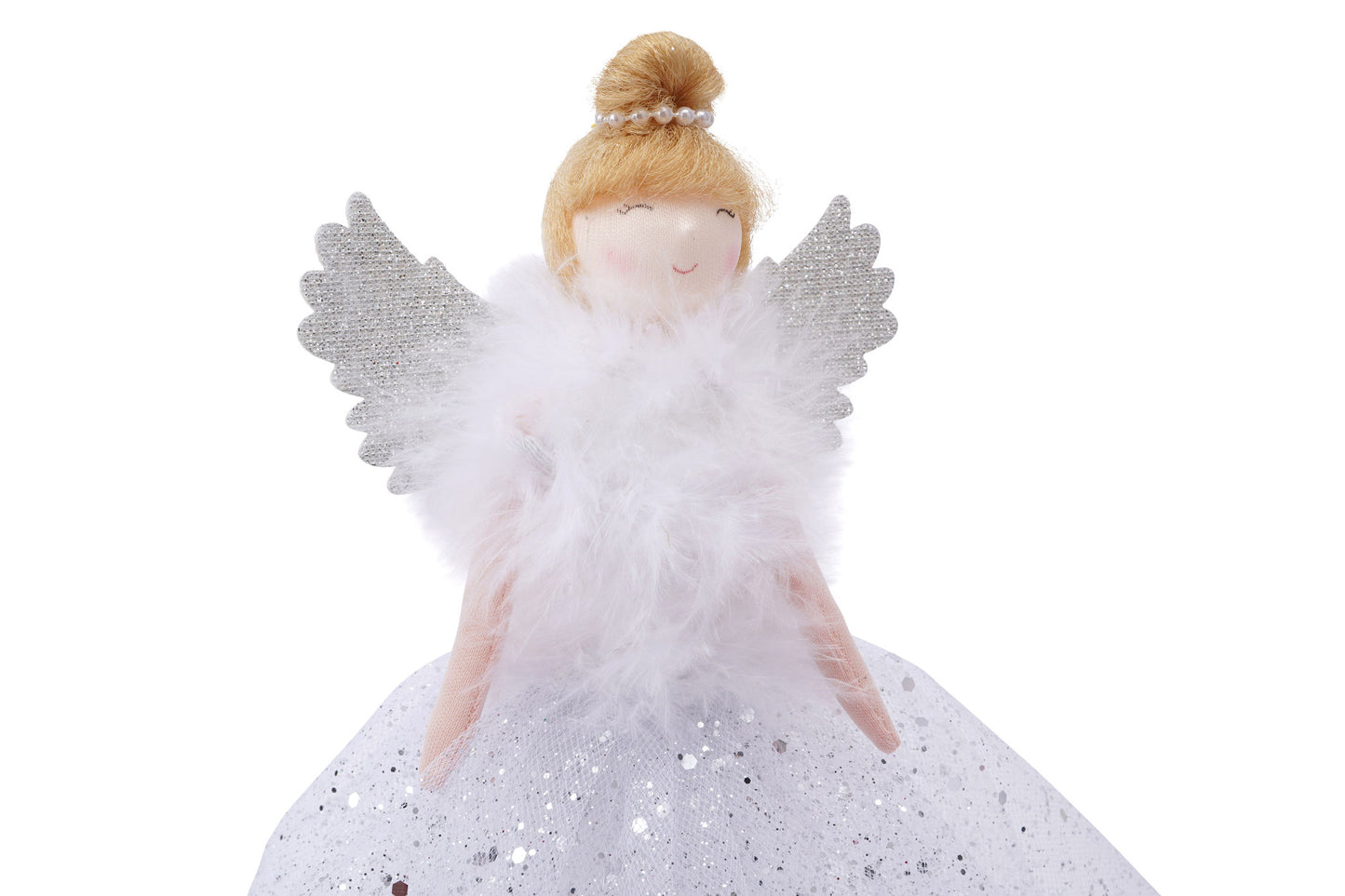 Large Light Up Silver Tree Topper