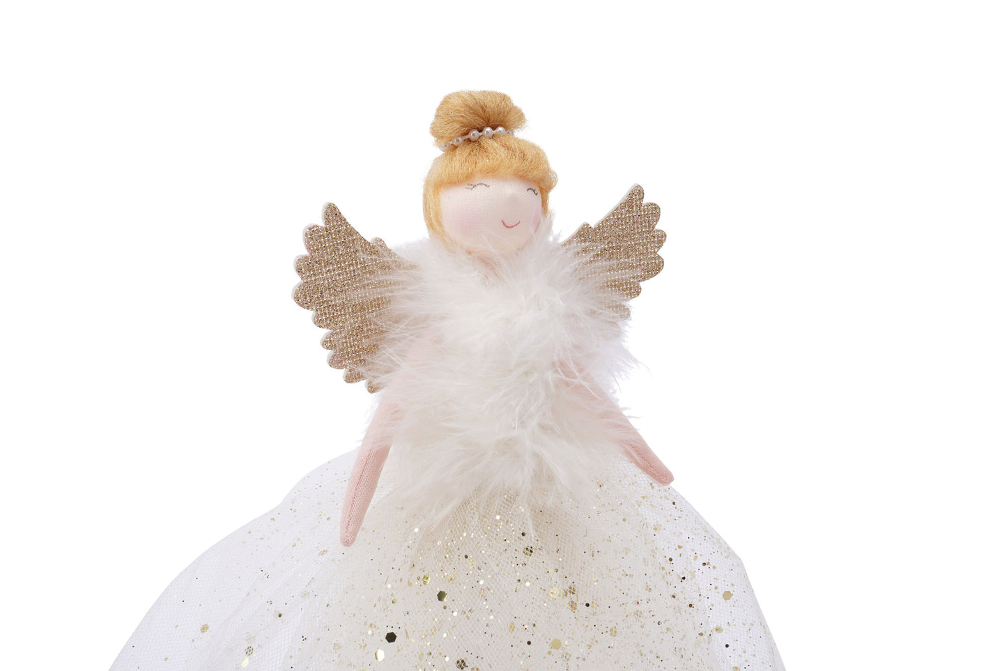 Gold Large Light Up Angel Christmas Tree Topper ⢠Includes Batteries ⢠Size: 28.5cm ⢠Gift For Home