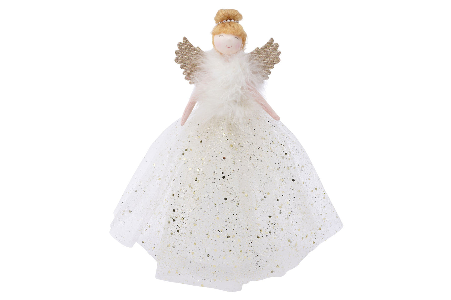 Gold Large Light Up Angel Christmas Tree Topper ⢠Includes Batteries ⢠Size: 28.5cm ⢠Gift For Home