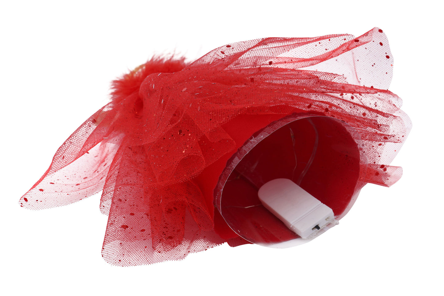 Red Large Light Up Angel Christmas Tree Topper ⢠Includes Batteries ⢠Size: 28.5cm ⢠Gift For Home