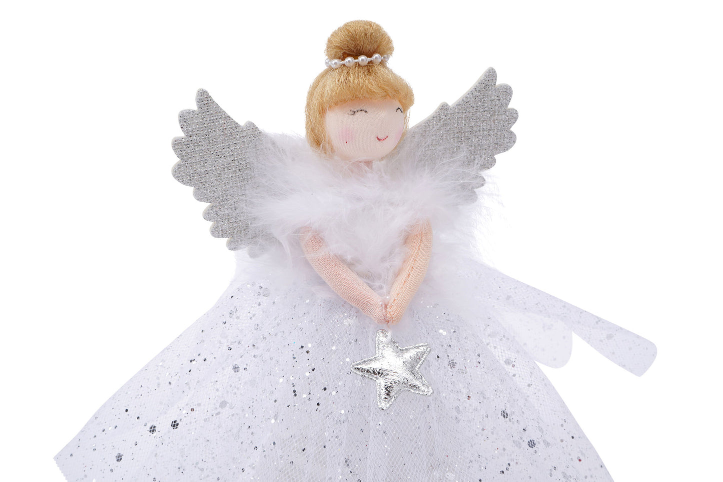 Small Light Up Silver Tree Topper