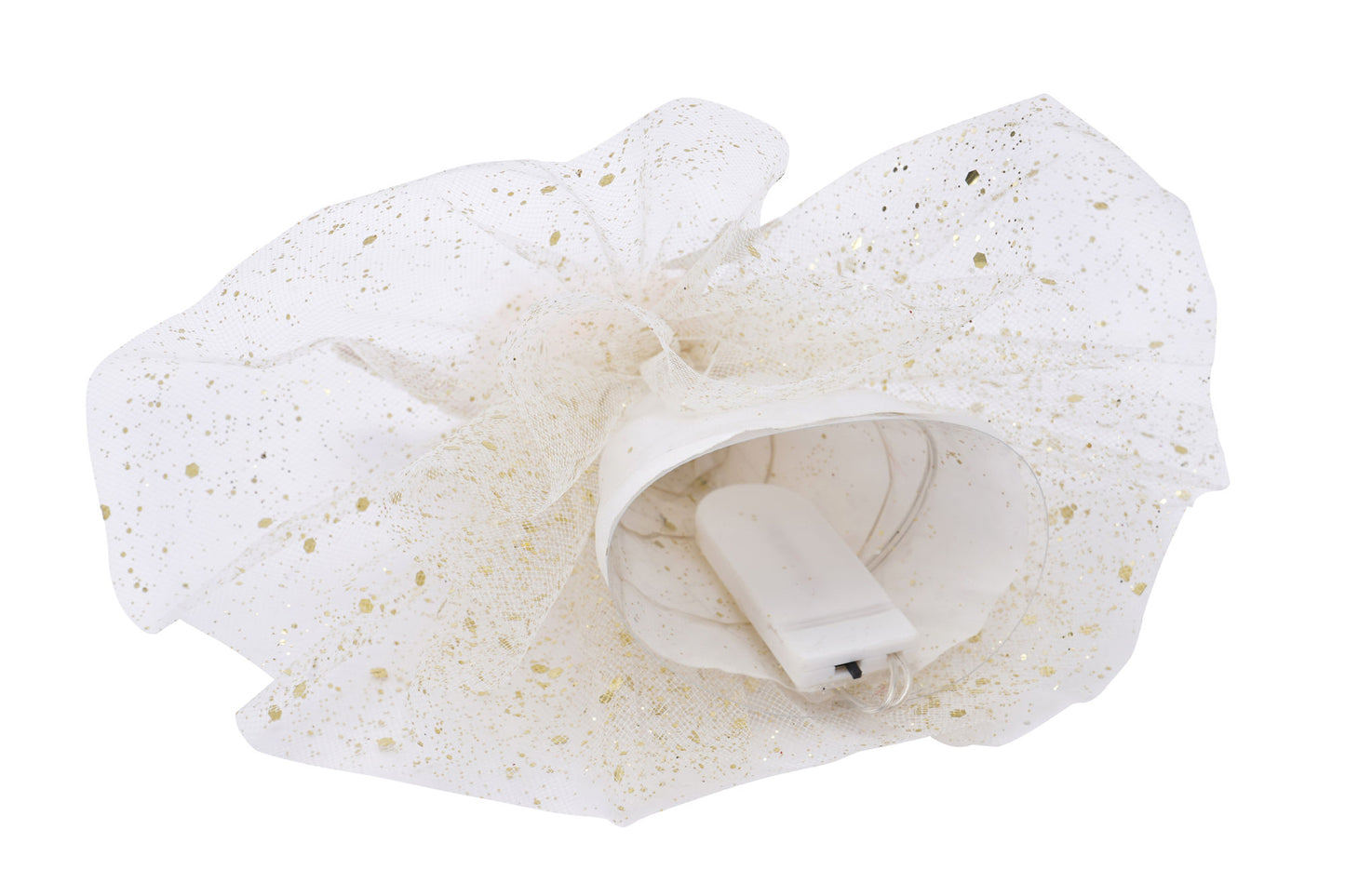 Gold Blonde Light Up Angel Christmas Tree Topper + Includes Batteries | Size: 18cm