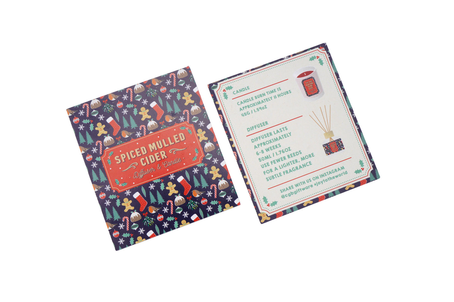 Christmas Candle and Diffuser Set Mulled Cider Scent