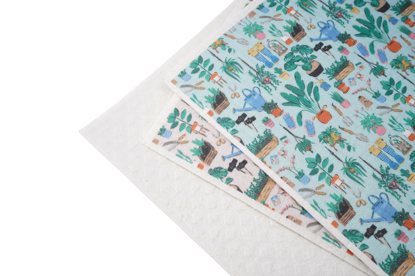 Pack Of 3 Reusable Garden Theme Cleaning Cloths
