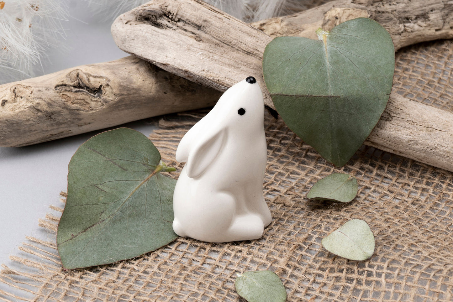 Send with Love Ceramic Stargazing Hare Charm in Gift Box