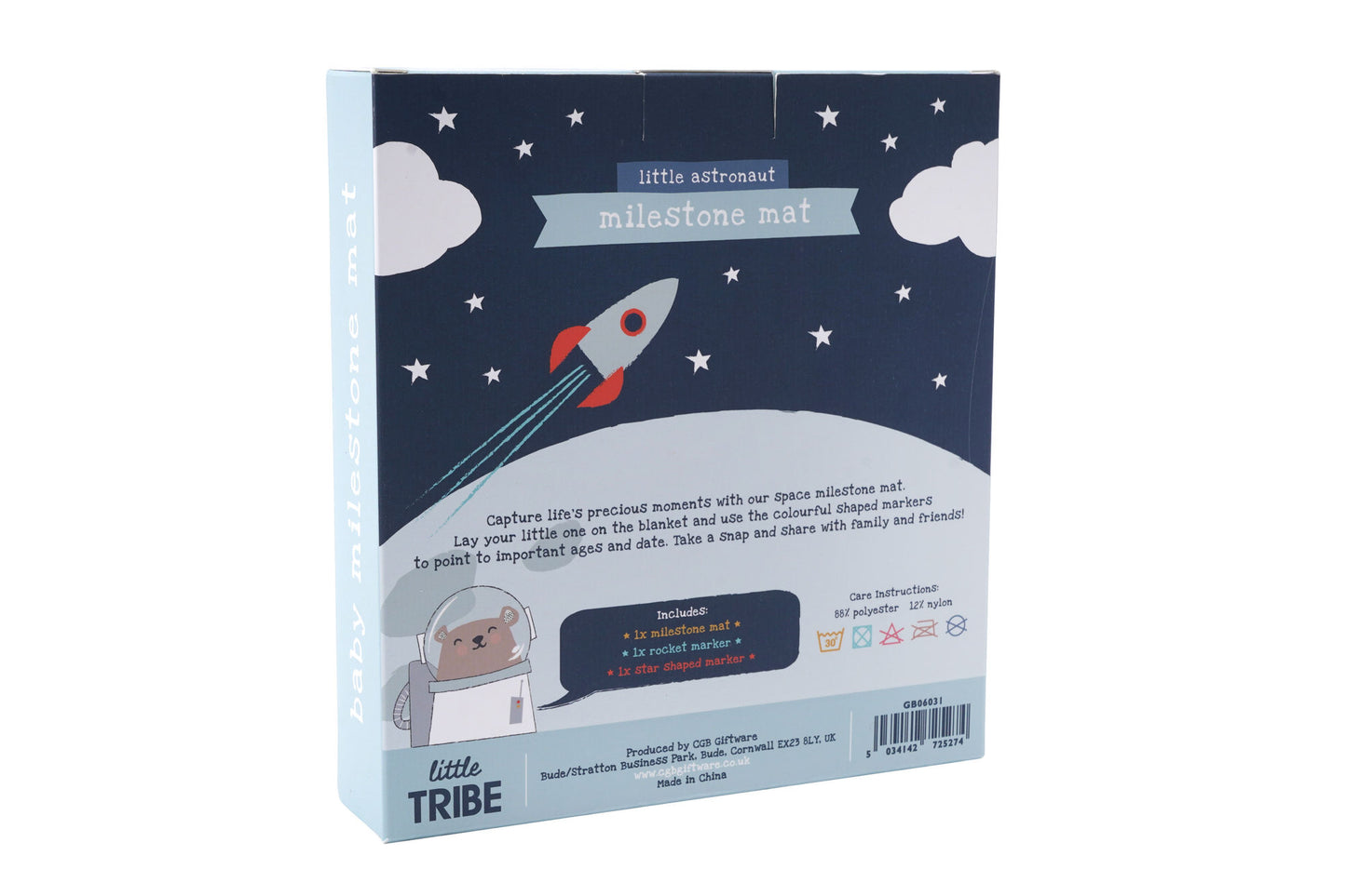 Baby Milestone Space Mat Blanket with Gift Box | 100cm x 90cm