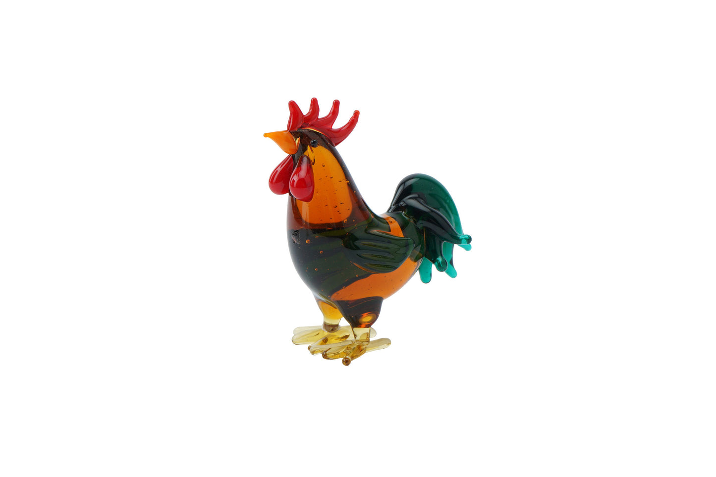 Glass Brown Cockerel