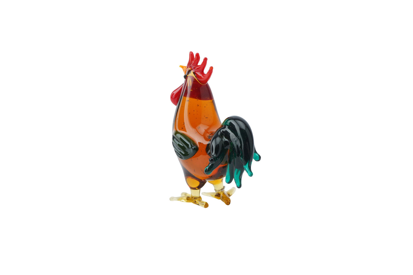 Glass Brown Cockerel