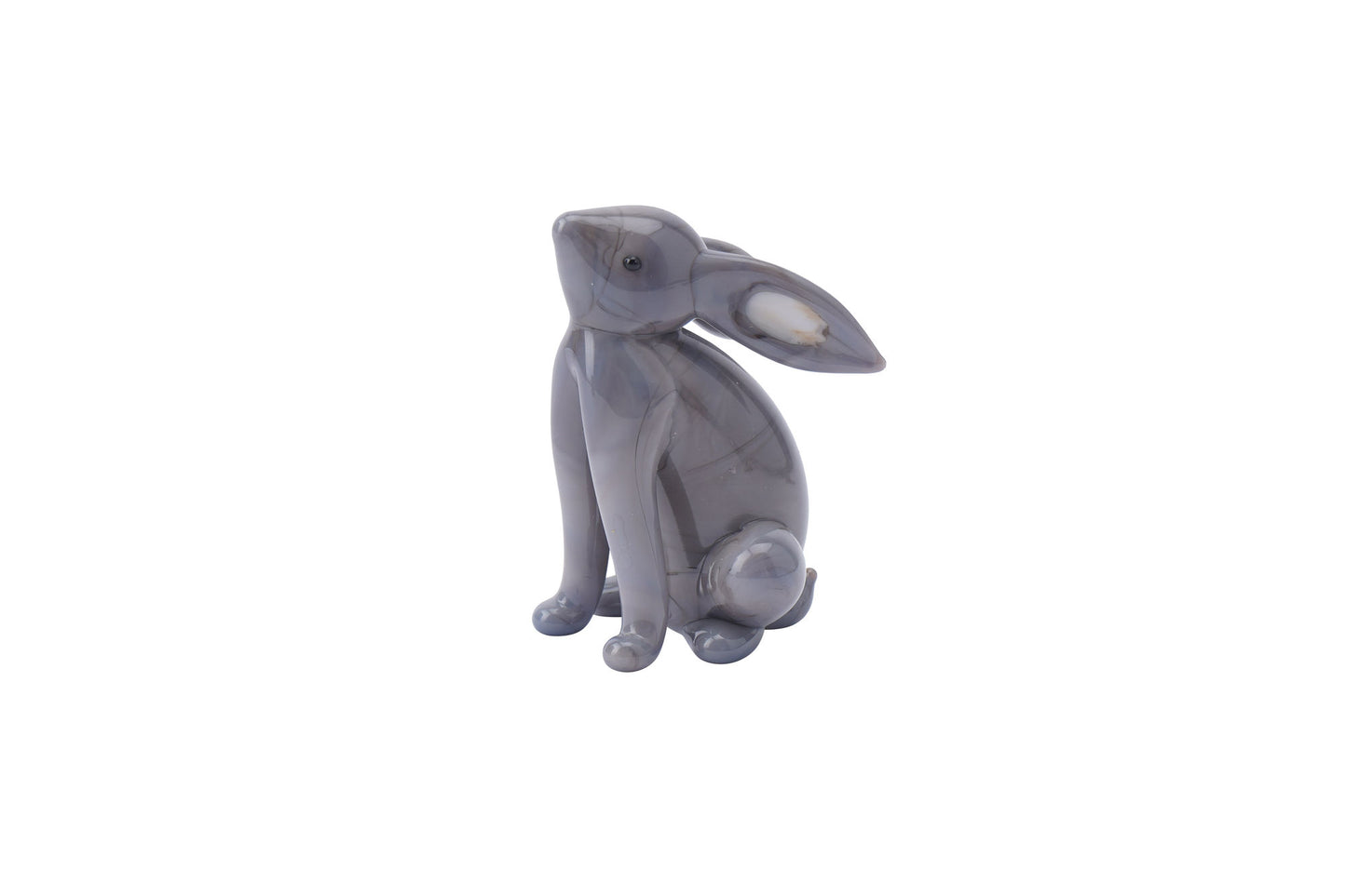 Grey Glass Stargazing Hare In Gift Box β’ Decoration β’ Ornament β’ Collectable β’ Gift For Home β’ Home Decor