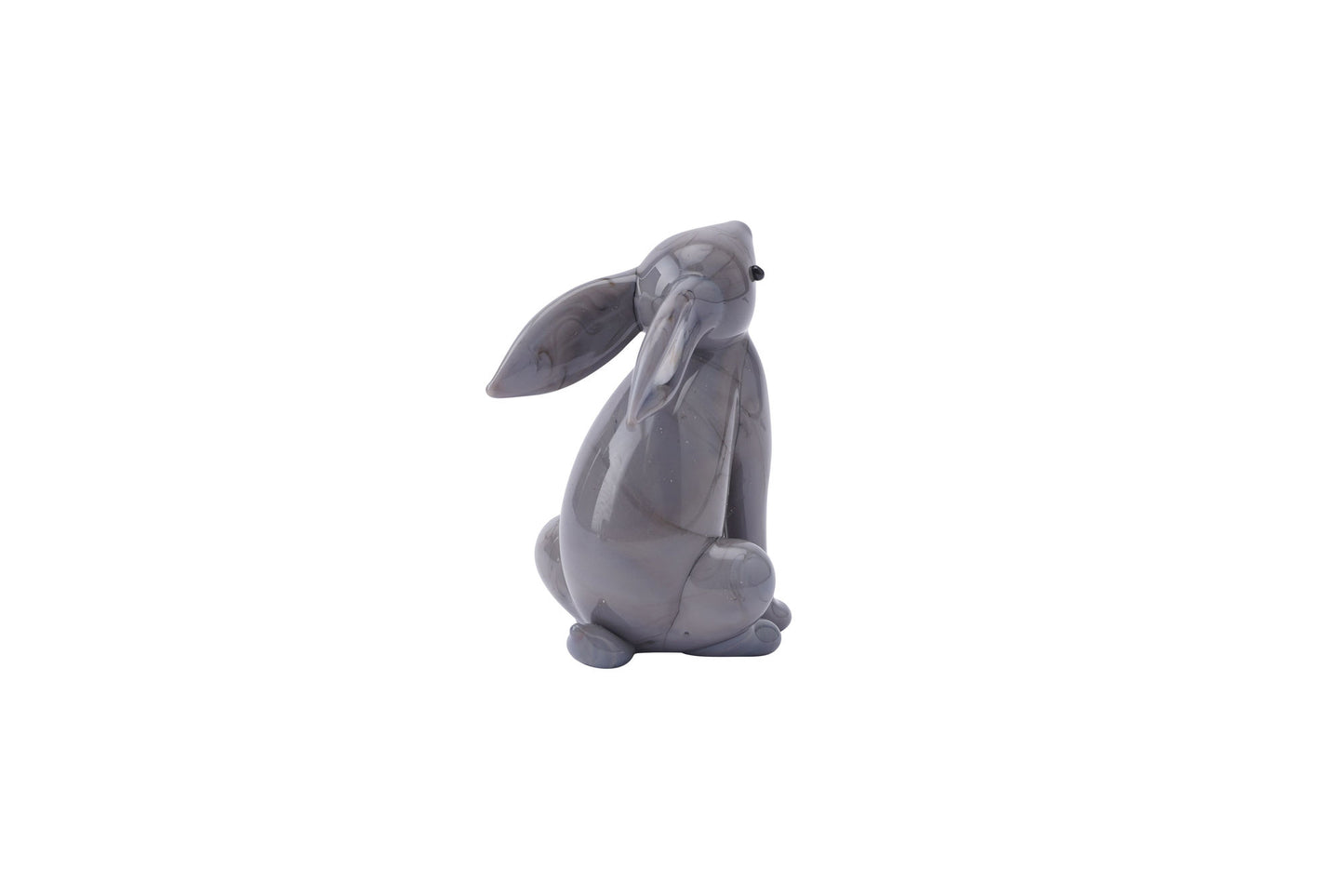 Grey Glass Stargazing Hare In Gift Box β’ Decoration β’ Ornament β’ Collectable β’ Gift For Home β’ Home Decor