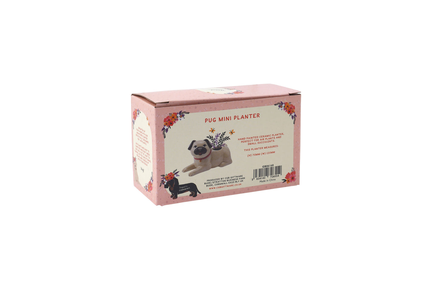 Pug Dog Mini Indoor Air Planter with Gift Box ⢠Pets ⢠Gift For Home