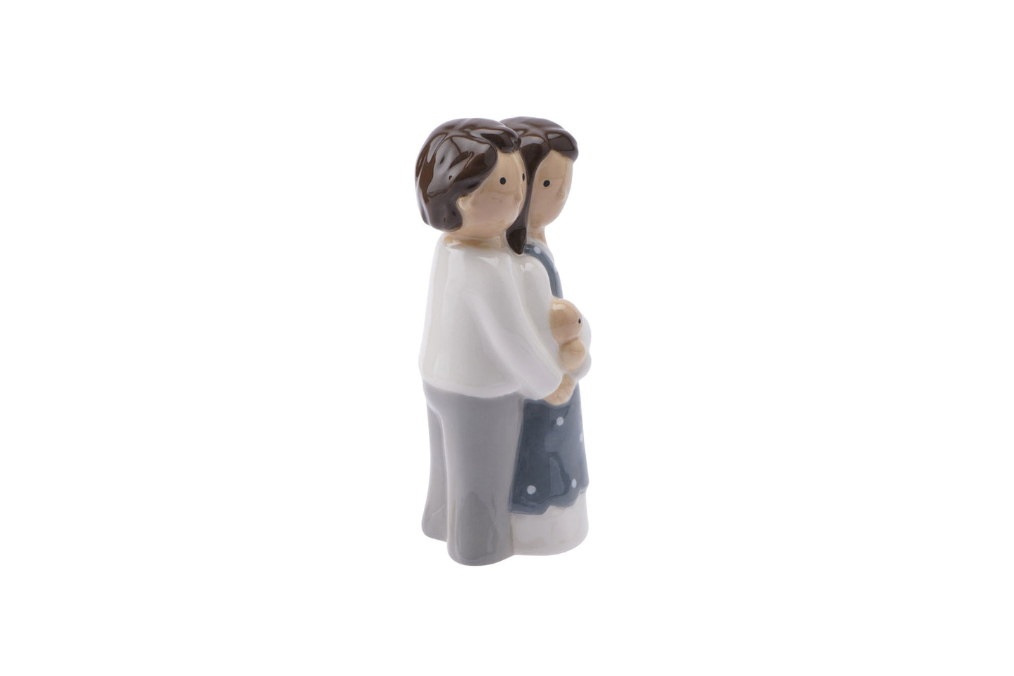 Our Little Family Figurine | New Baby Mum Dad | Ceramic Ornament | Gift Box | Gift For Family