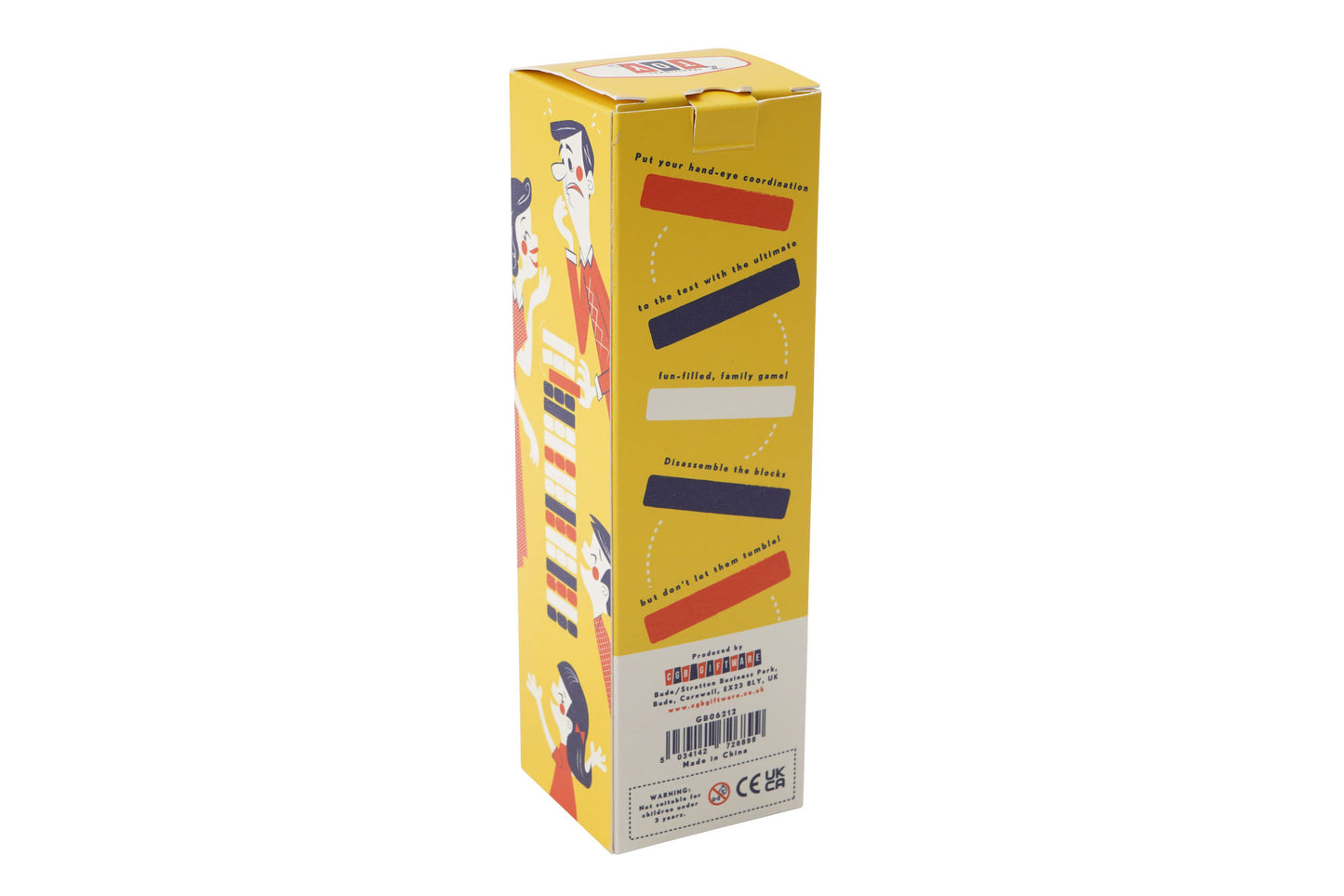 Wooden Topple Tower Stacking Game with Gift Box