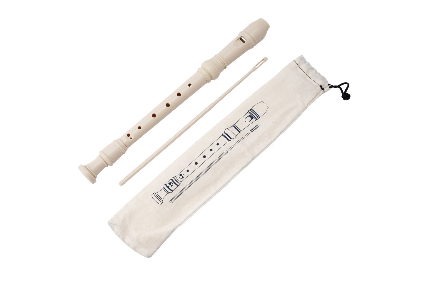 Recorder Wind Musical Instrument With Pouch
