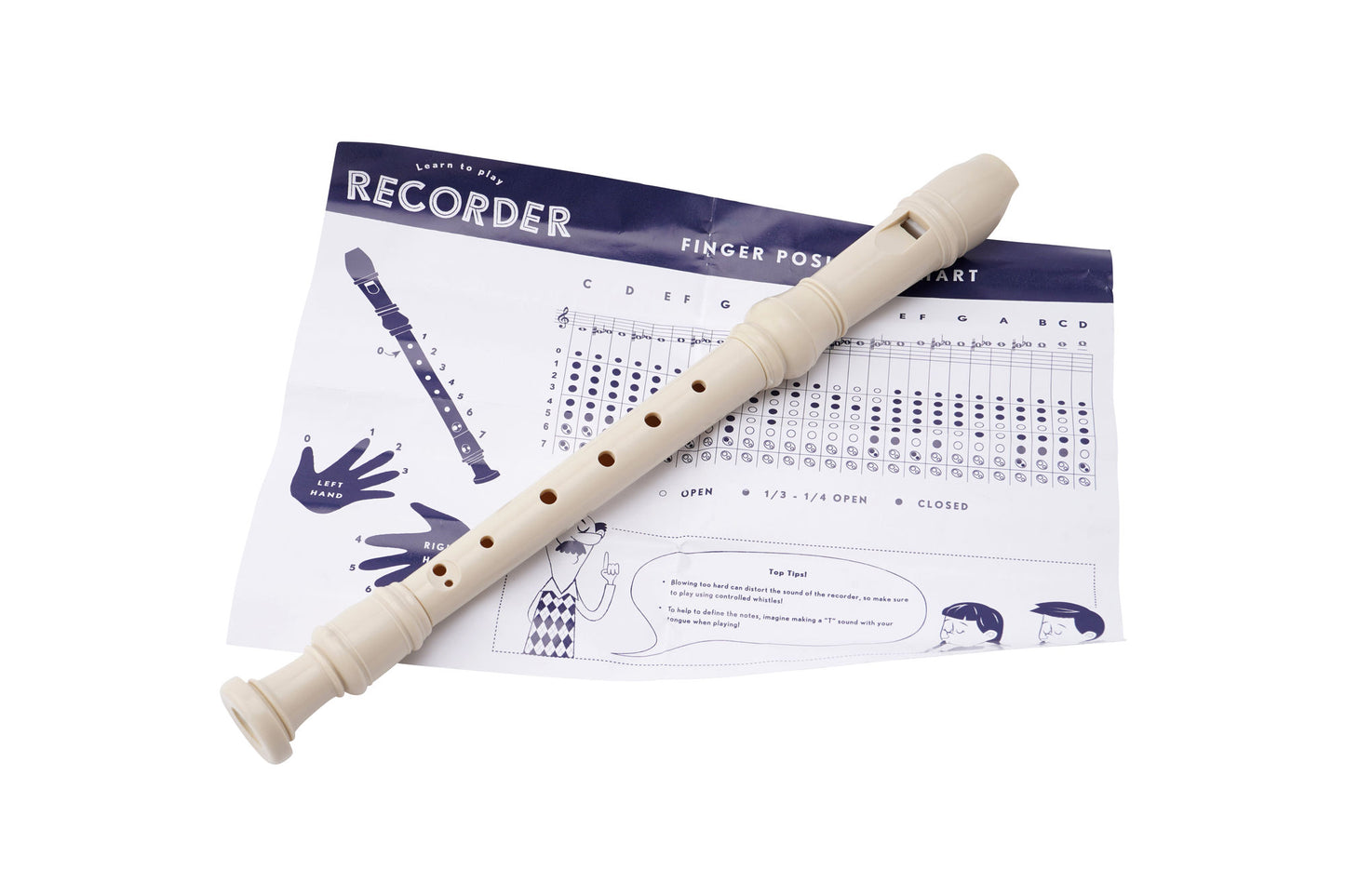 Recorder Wind Musical Instrument With Pouch